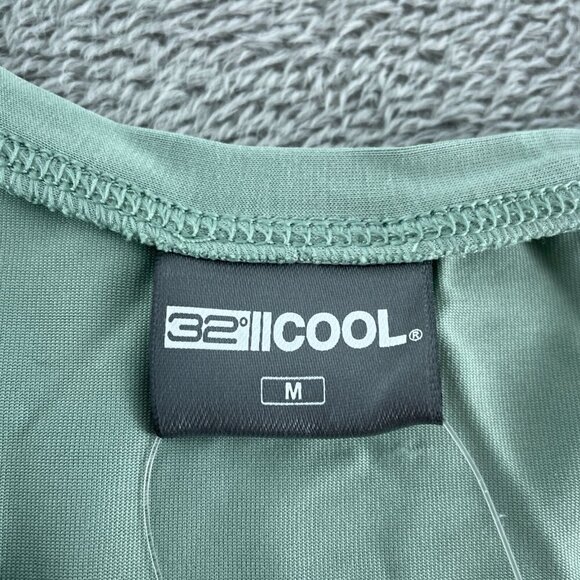 32 Degrees Cool Womens V-Neck Modal Blend Top M Mint NWT 0235 - Picture 3 of 8